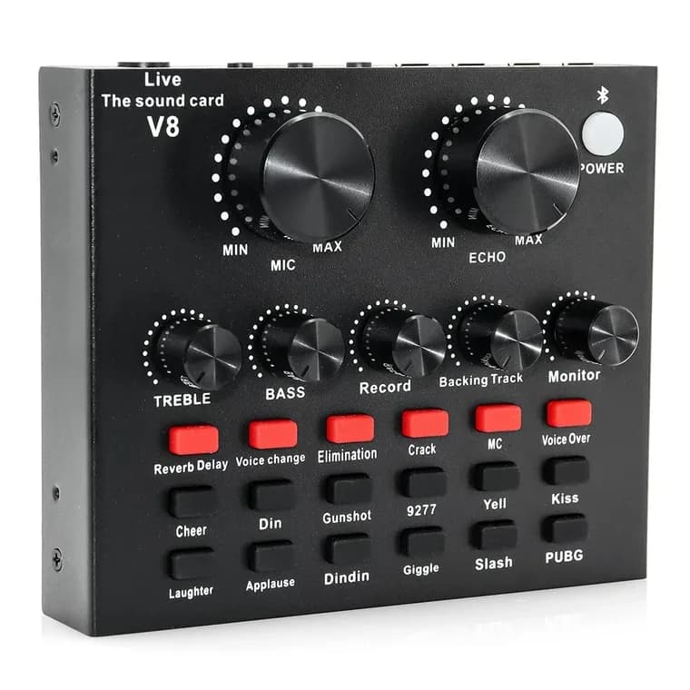 professional live sound card mixer v8