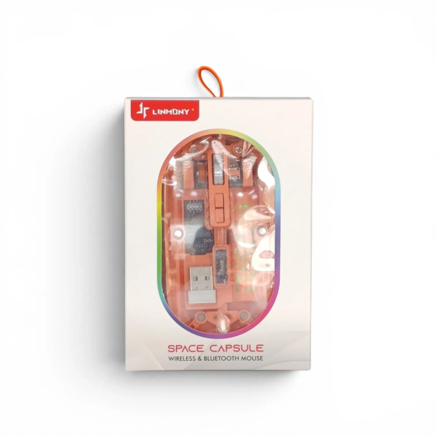 Linmony Space Capsule transparent wireless and Bluetooth mouse