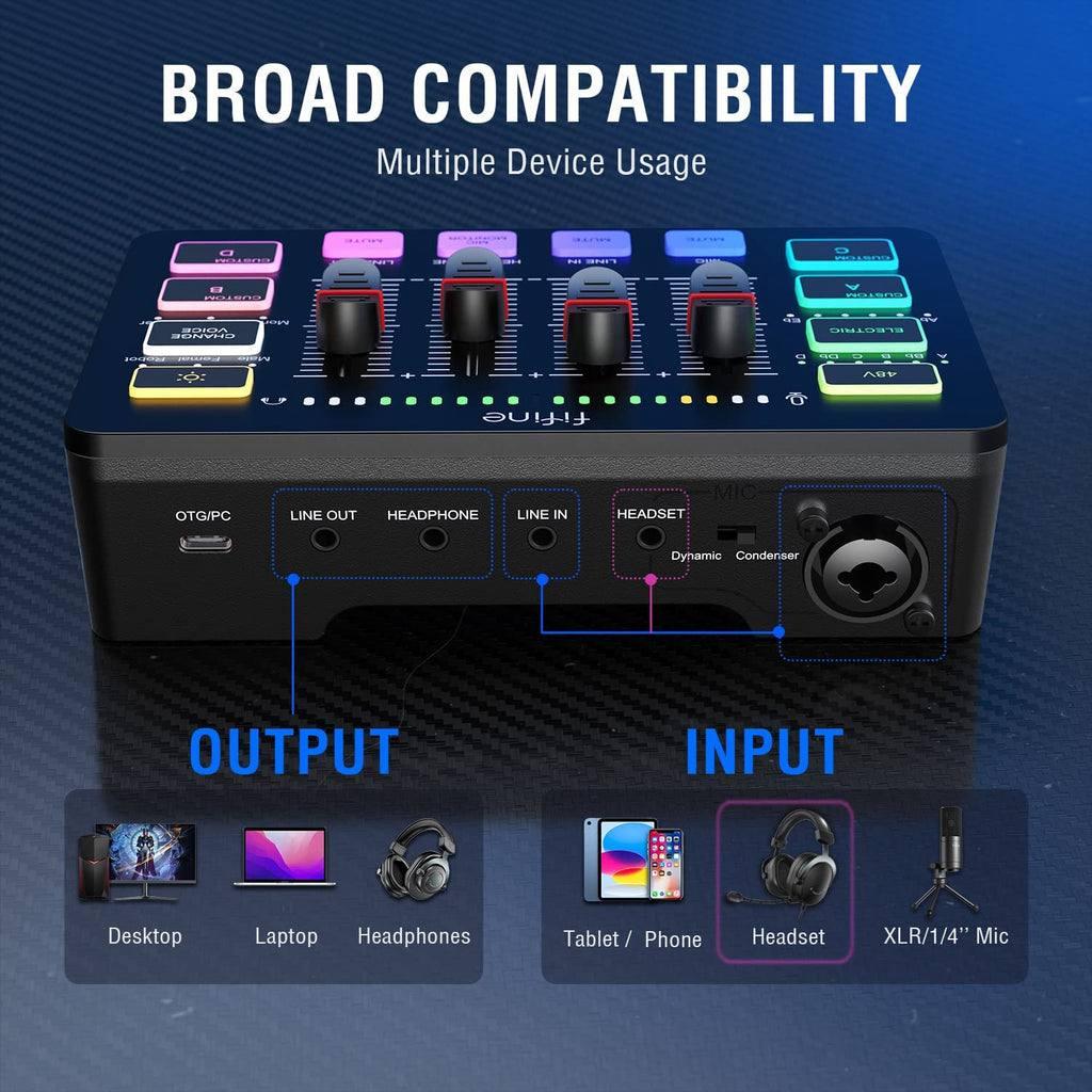 ampligame gaming mixer fifine sc3 - صورة 2
