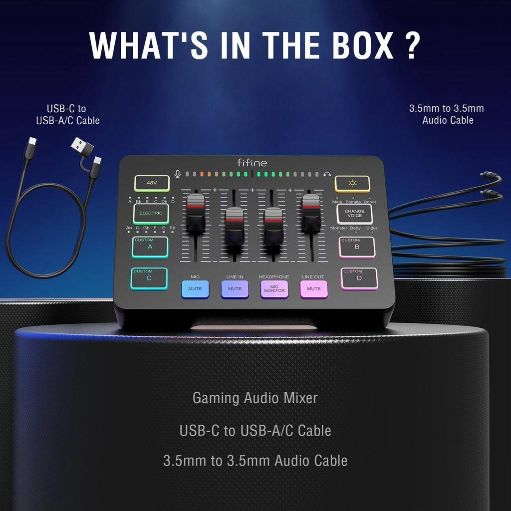 ampligame gaming mixer fifine sc3 - صورة 3